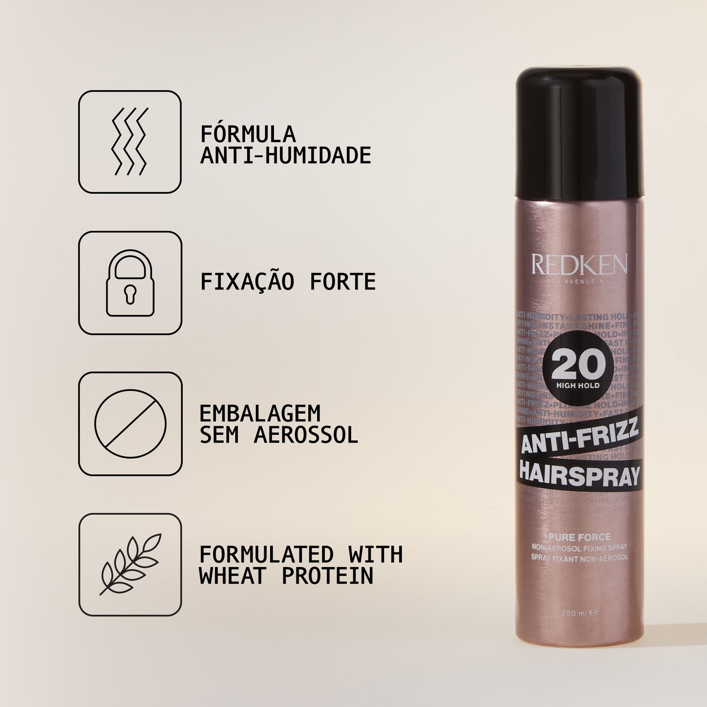 ANTI-FRIZZ HAIRSPRAY 250 ML