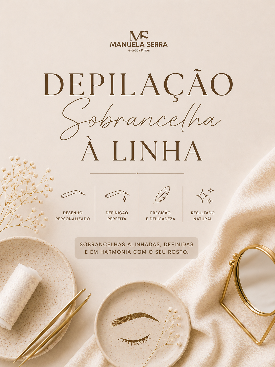 Depilação Sobrancelha à Linha
