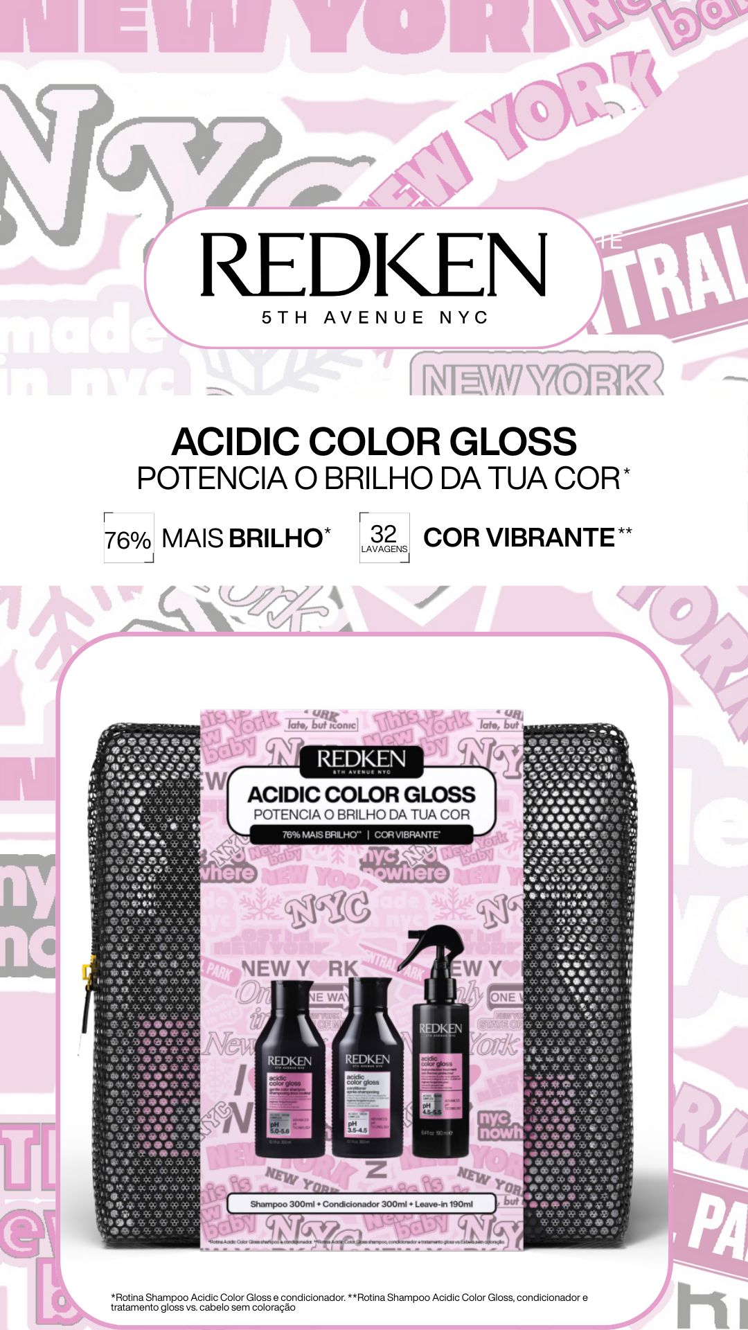 KIT COFRE XMAS ACG 25 OFERTA 2 PRODUTOS VIAGEM 75ML+75ML