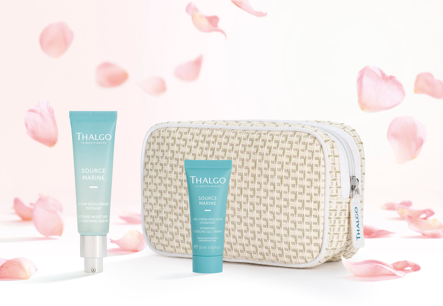 ECO TROUSSE SOURCE MARINE HIDRATAÇÃO SERUM DÉSALTÉRANT INTENSIF 30ML + OFERTA GEL CREME FRAICHEUR HYDRATANT 15ML