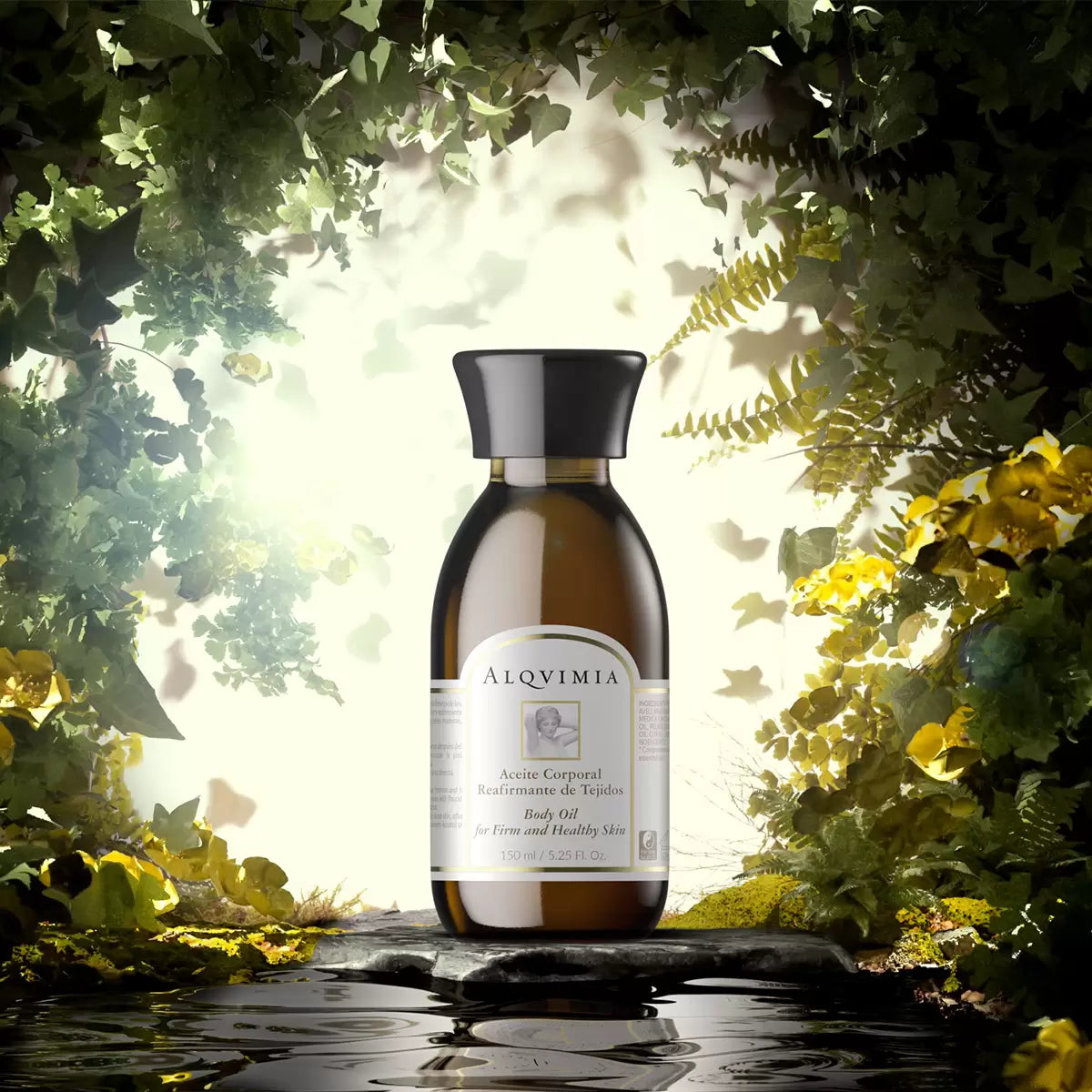 ÓLEO CORPORAL REAFIRMANTE DE TECIDOS ALQVIMIA 150 ML