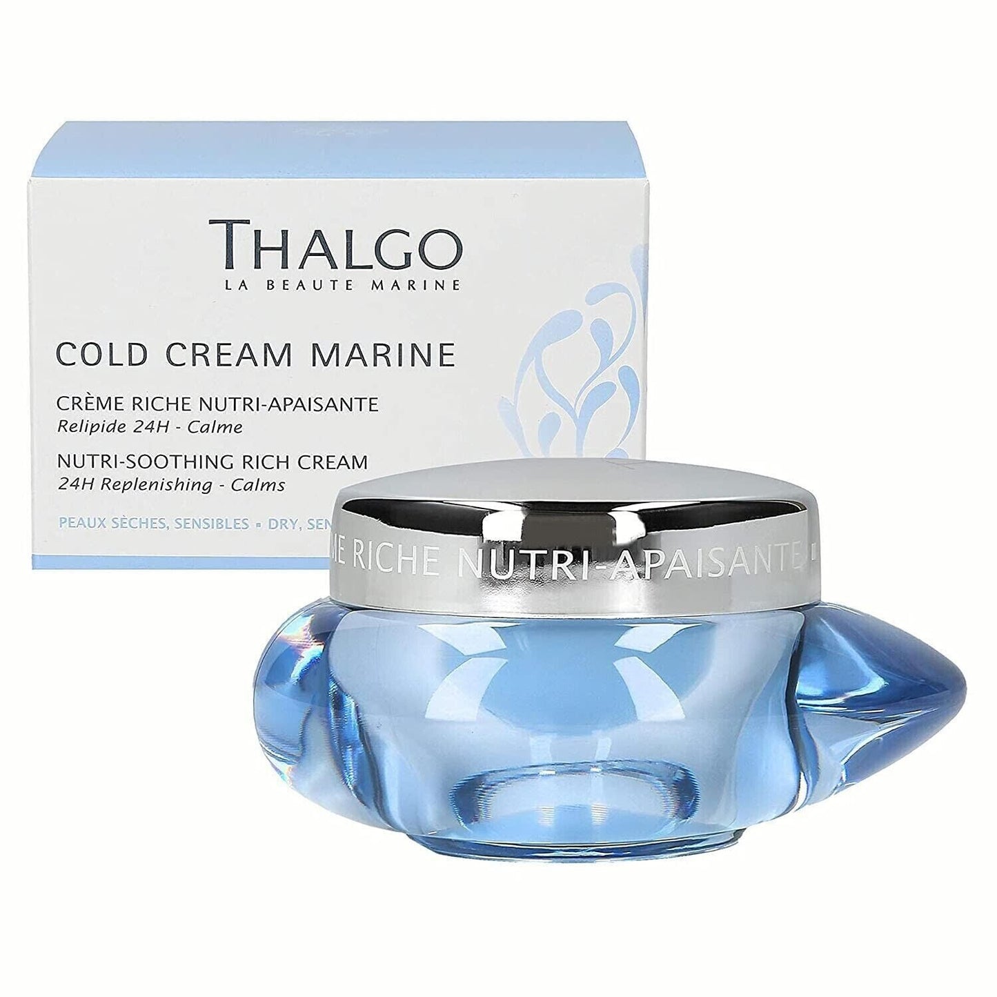 THALGO COLD CREAM MARINE CREME NUTRI-APAISANTE 50ML + THALGO COLD CREAM MARINE MÁSCARA FACIAL PELES SECAS 50ML