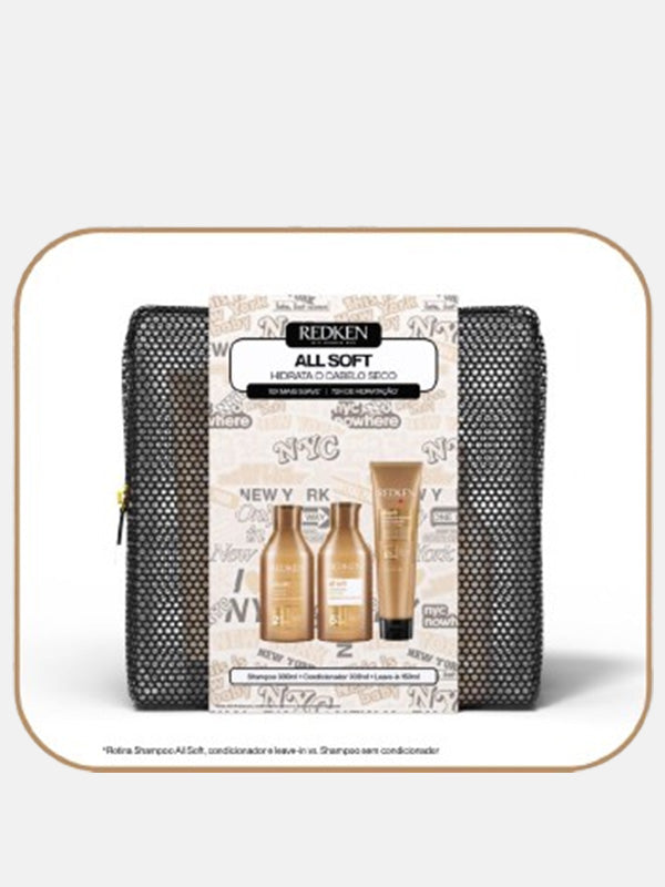 KIT  COFRE XMAS  ALL SOFT 25 OFERTA 2 PRODUTOS VIAGEM 75ML+75ML