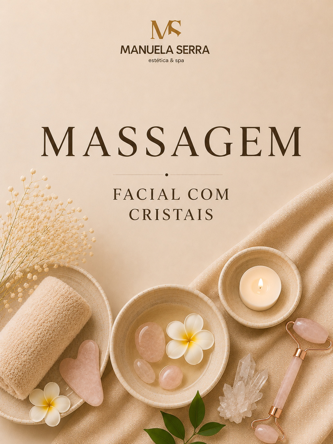 Massagem Facial com Cristais