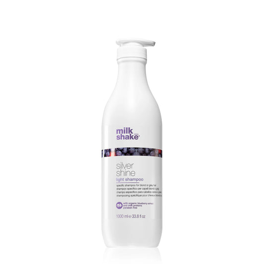 MILK SHAKE SILVER SHINE LIGHT SHAMPOO CABELOS LOUROS OU BRANCOS 1000ML